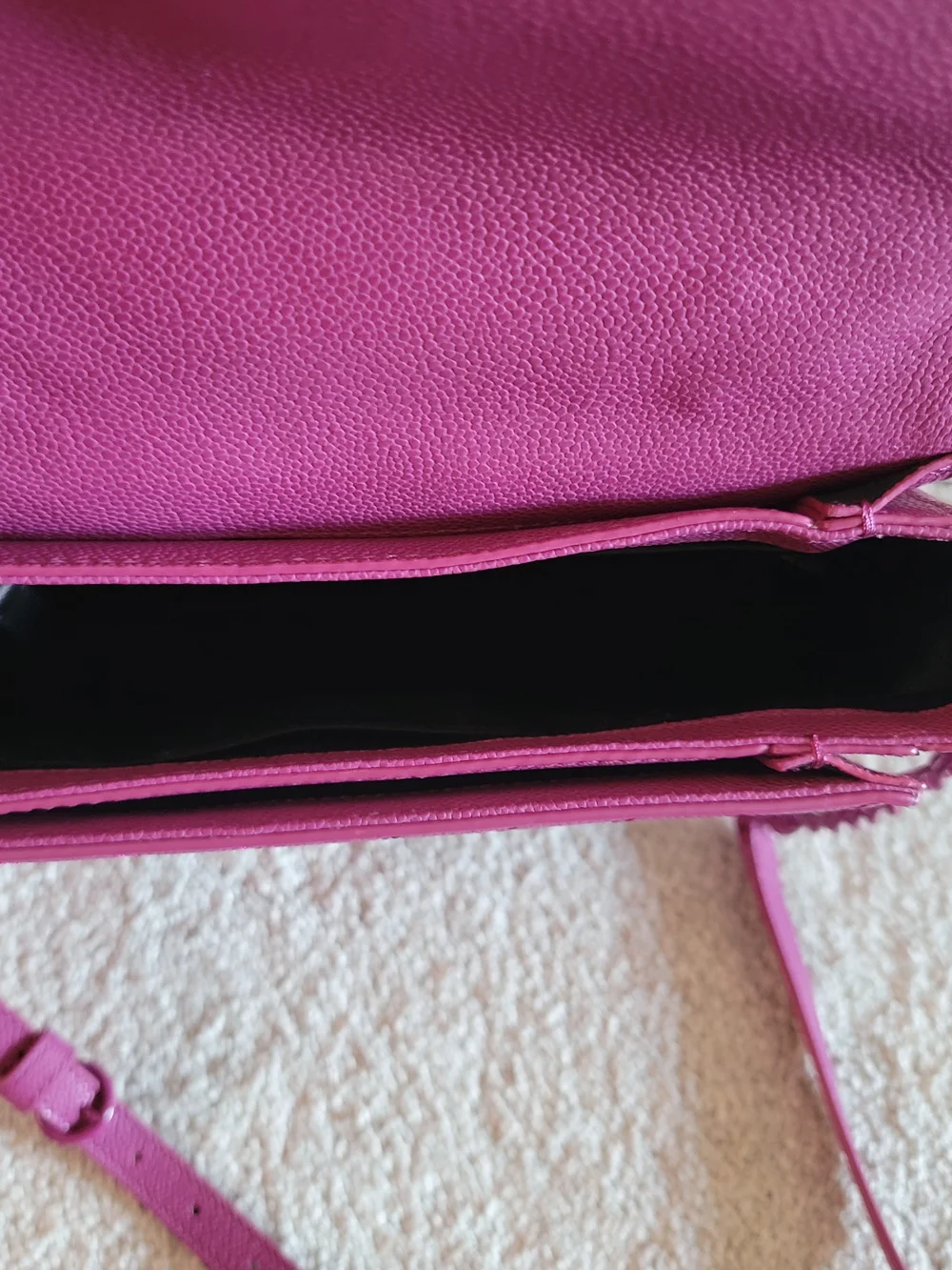 Karl Lagerfeld Pink Chevron Top-Handle Satchel